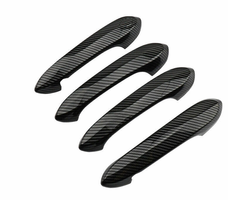 for BMW 3-Series G20 2019-23 Carbon Fiber Exterior Side Door Handle Cover Trims