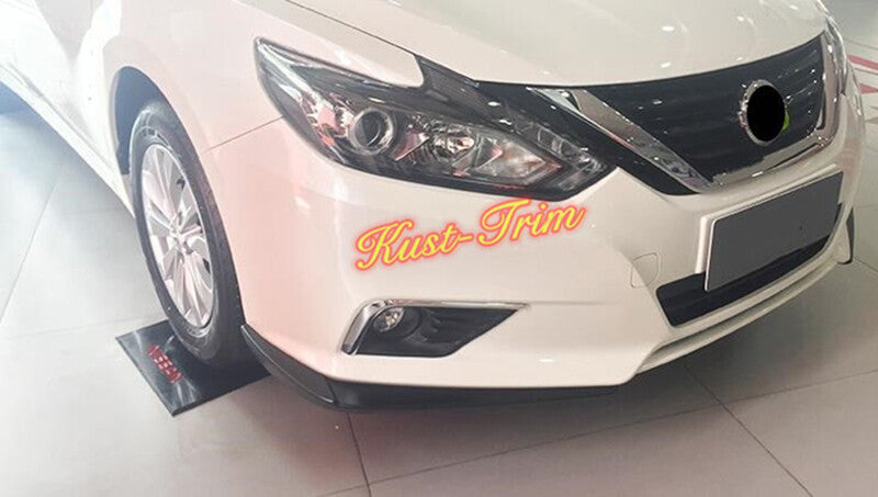 for NISSAN Altima 2016-2018 Black Front Bumper Side Lid Spoiler Guard Cover trim