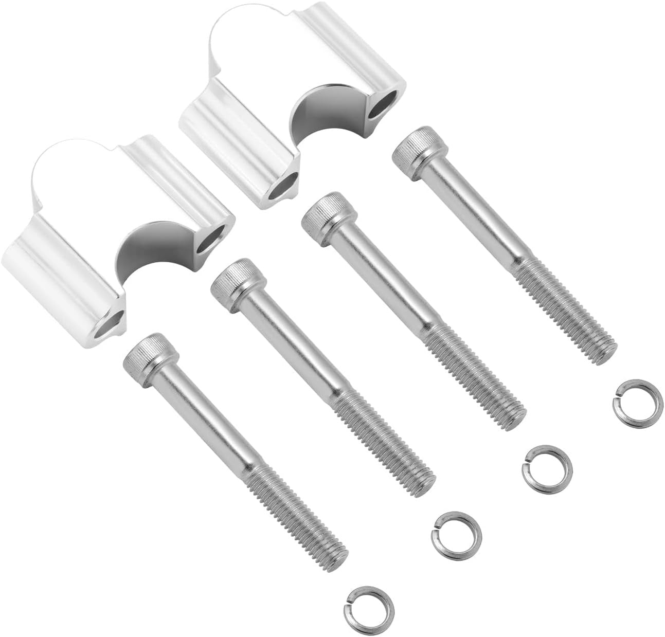 Handlebar Clamp Risers 7/8 Bars Kit 30mm Height Fit for Honda for Kawasaki for Suzuki