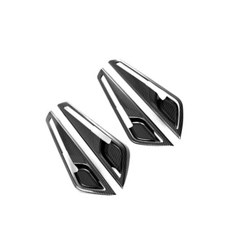 Carbon Fiber 4PCS Inner Door Handle Bowl Cover Trim for KIA Niro 2022 2023 2024