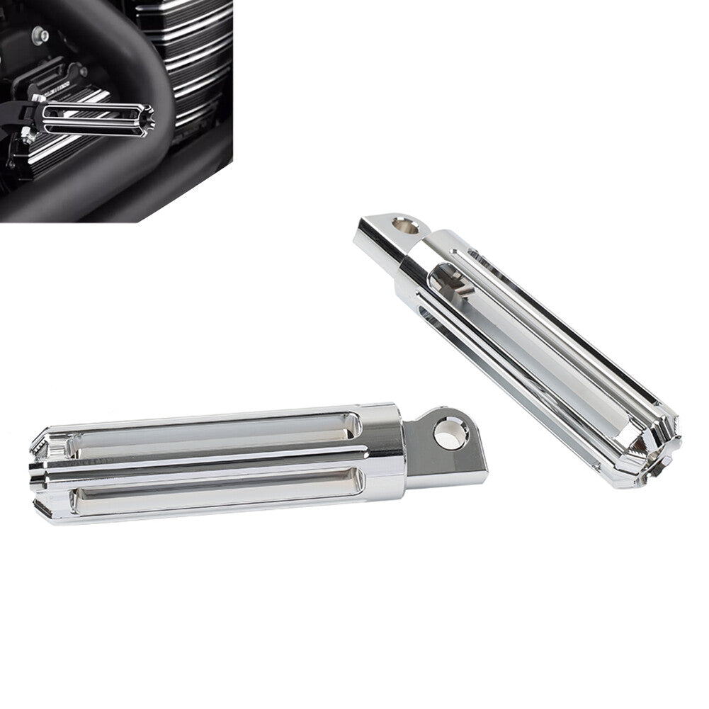 Pair Male Mount Foot Pegs Footrests Fit for Harley Touring Sportster Softail Dyna