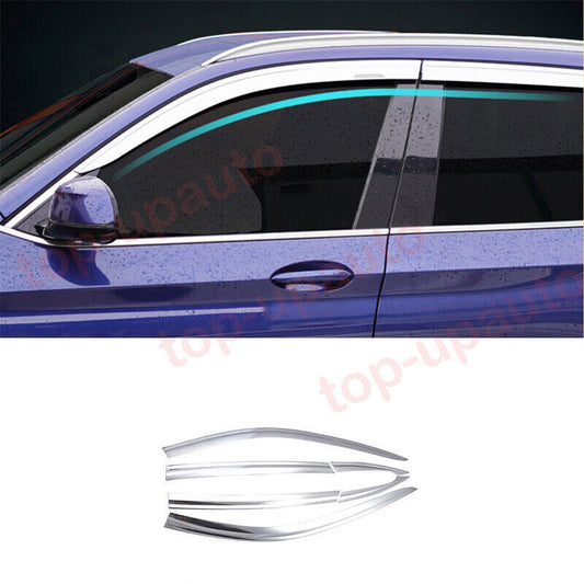 for BMW X3 2018-2024 silver Window Wind Visors Sun Rain Guard Vent Deflectors