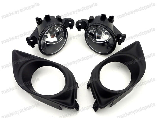 Pair Front Bumper Fog Light Driving Lamps w/cover Fit for NISSAN VERSA 2012-2014