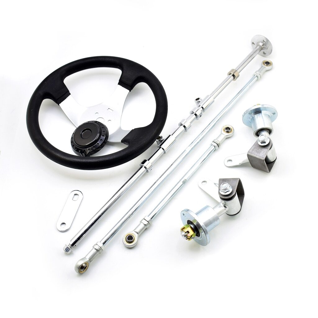 GO KART UTV Strut Knuckle Spindle 6 Flange ATV Front Steering Gear Rack Joint