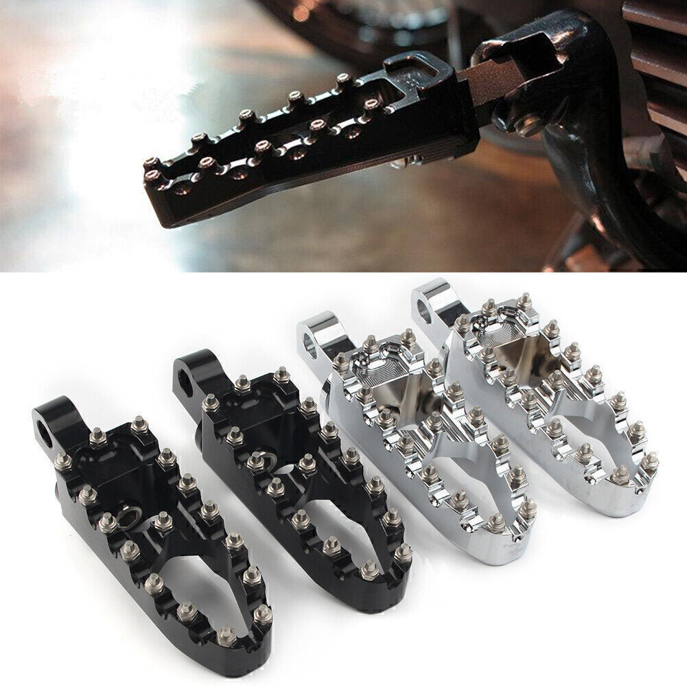 Chrome Rear Foot Pegs Footrest for XG500 XG750 Sportster XL883 XL1200R Dyna MH
