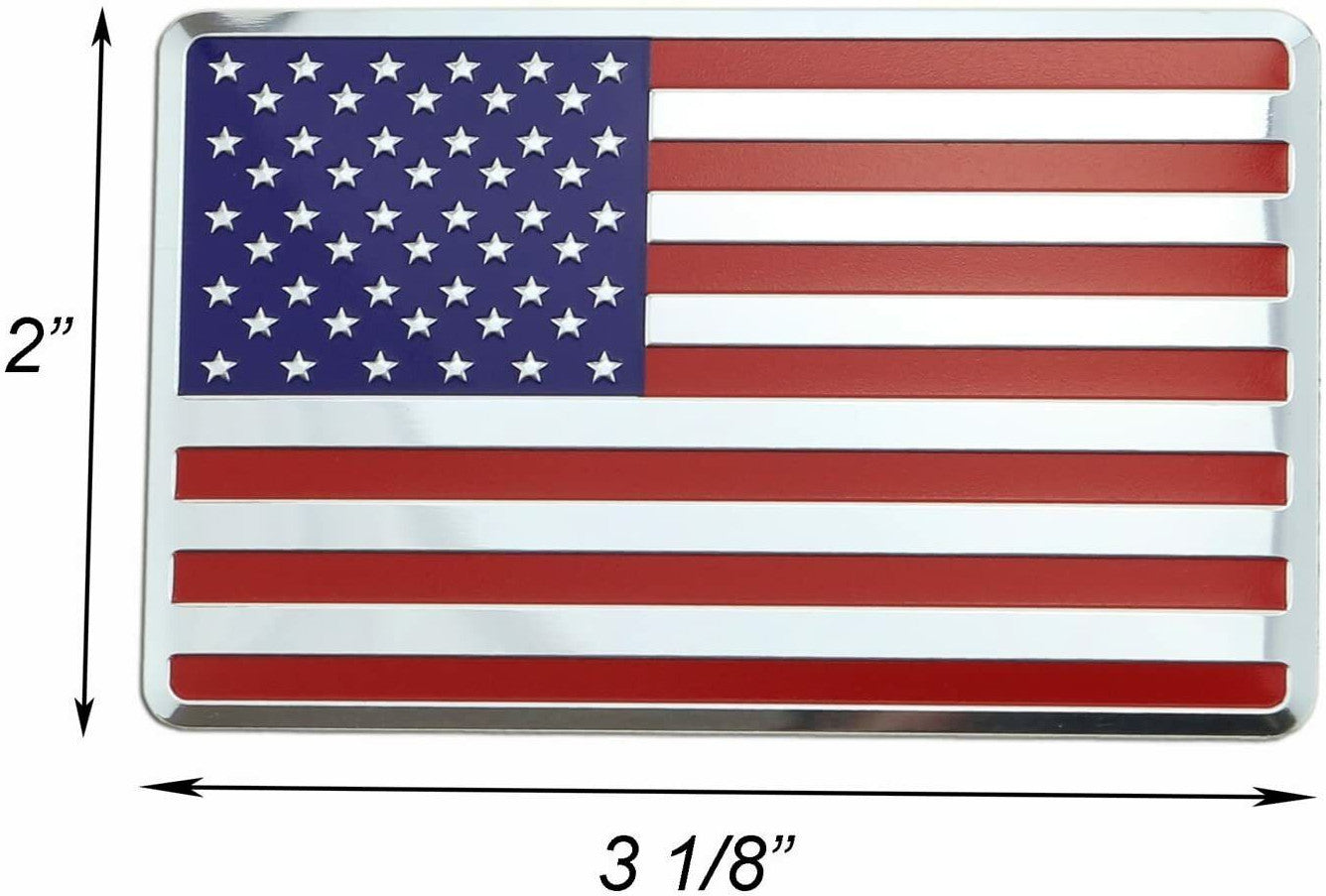 Car side fender rear trunk badge sticker American flag for Cadillac