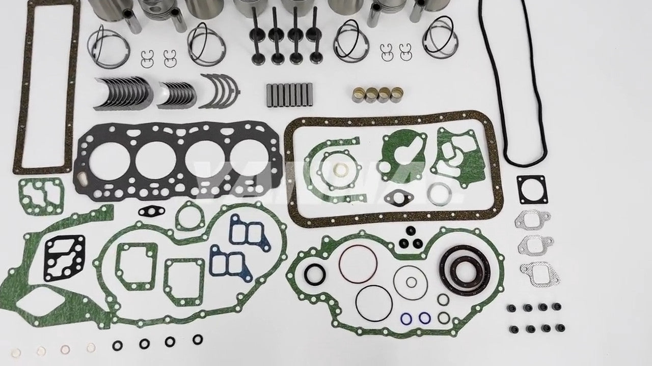 4-piece 2J engine overhaul and rebuild kit for Toyota excavators