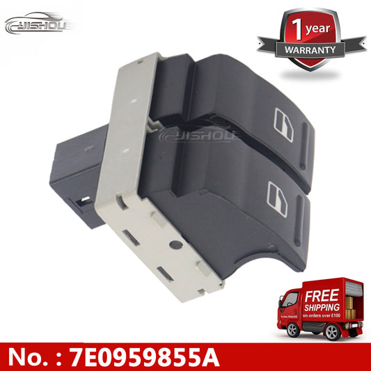 Electric window switch driver front for Volkswagen transport vehicle T5 T6 7E0959855A