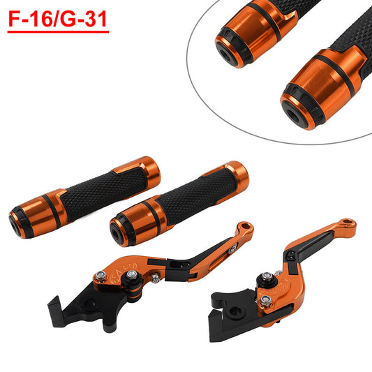Folding Extendable Brake Clutch Levers Handlebar Grips Set for BMW G310 R/GS