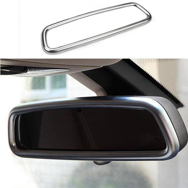 for BMW 3 4 Series GT 2013-2019 Frame Trim ABS Silver Interior Rearview Mirror