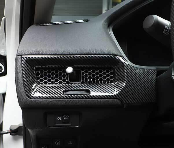 for Honda for Civic 2022-2023 Carbon Fiber Center Console DashAC Switch Strip Trim