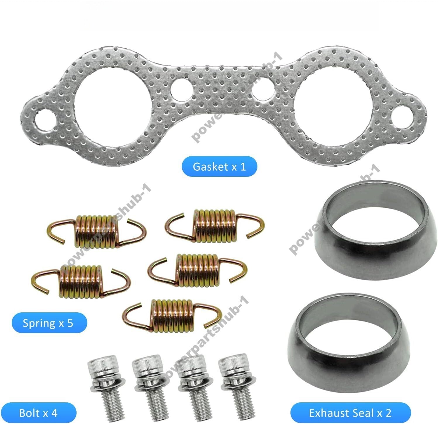 Exhaust Muffler Gasket Seal Spring Rebuild Kit for Polaris Sportsman 600 700 800