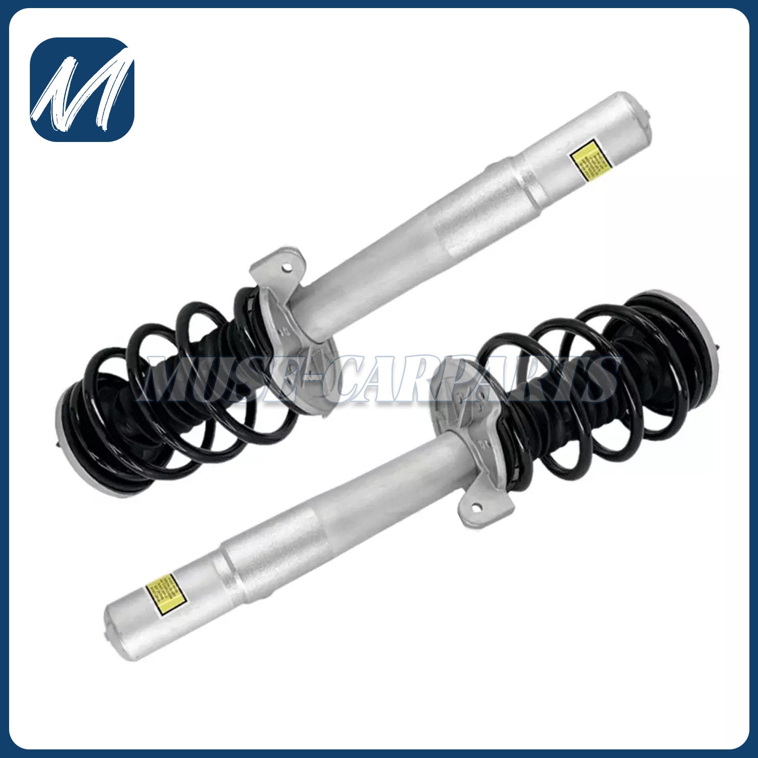 Two rear shock absorbers suitable for Mercedes-Benz W205, C300, C400, C450, C63, and AMG models (2015-2020).