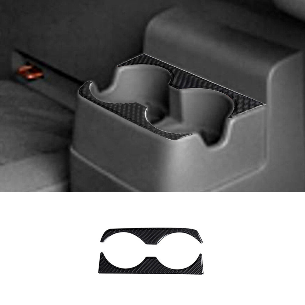 Carbon Fiber Rear Cup Holder (2DR) Cover For Colorado 2004-2012/ for canyon 2005-2012