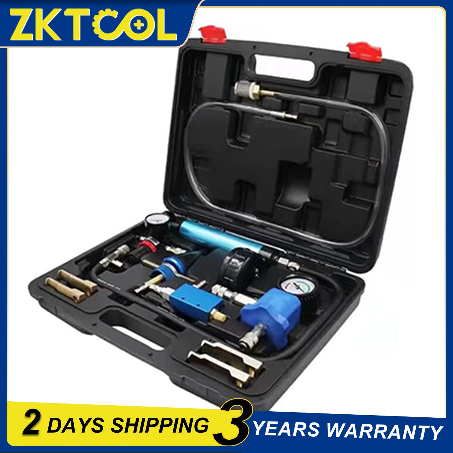 Universal Radiator Pressure Tester Kit and Vacuum Type Coolant Refilling Kit