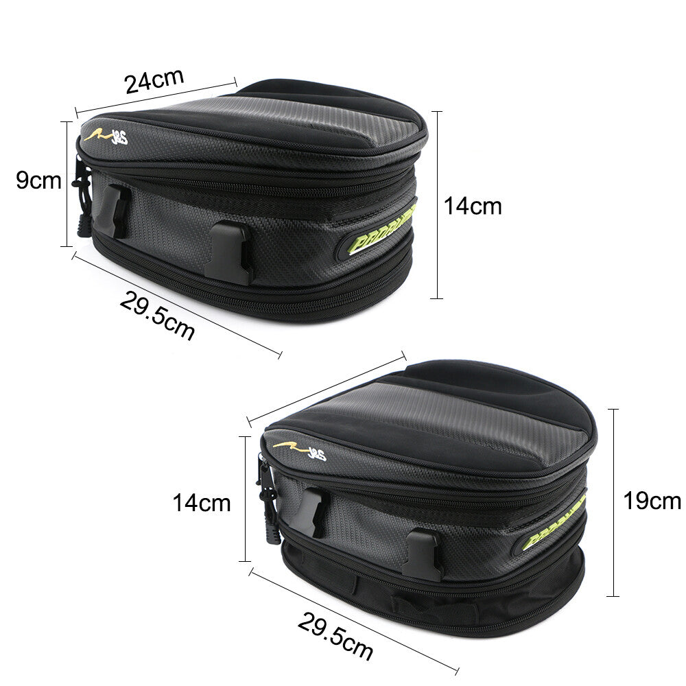 Motorcycle rear for seat bag, saddle bag, waterproof bicycle backpack, universal 10L