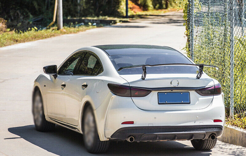 for Mazda 6 Atenza 20-21 Real Carbon Fiber Rear Spoiler Tail Boot Trunk Wing Bar