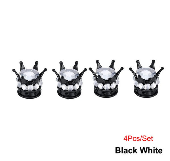 4-piece car tire valve cover rod air dust cover dustproof red bomb for Cadillac