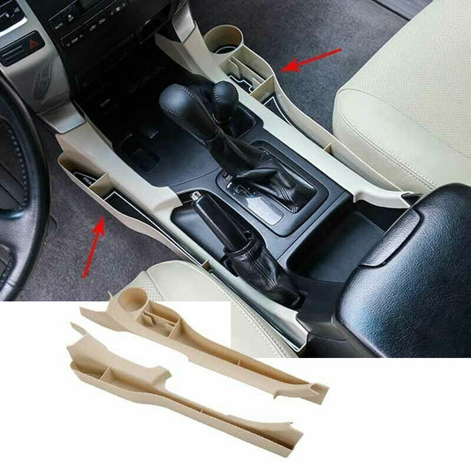 For Prado FJ/LC120 2003-09 Beige Front for Seat Gap Catcher Storage Box Cup Holder2