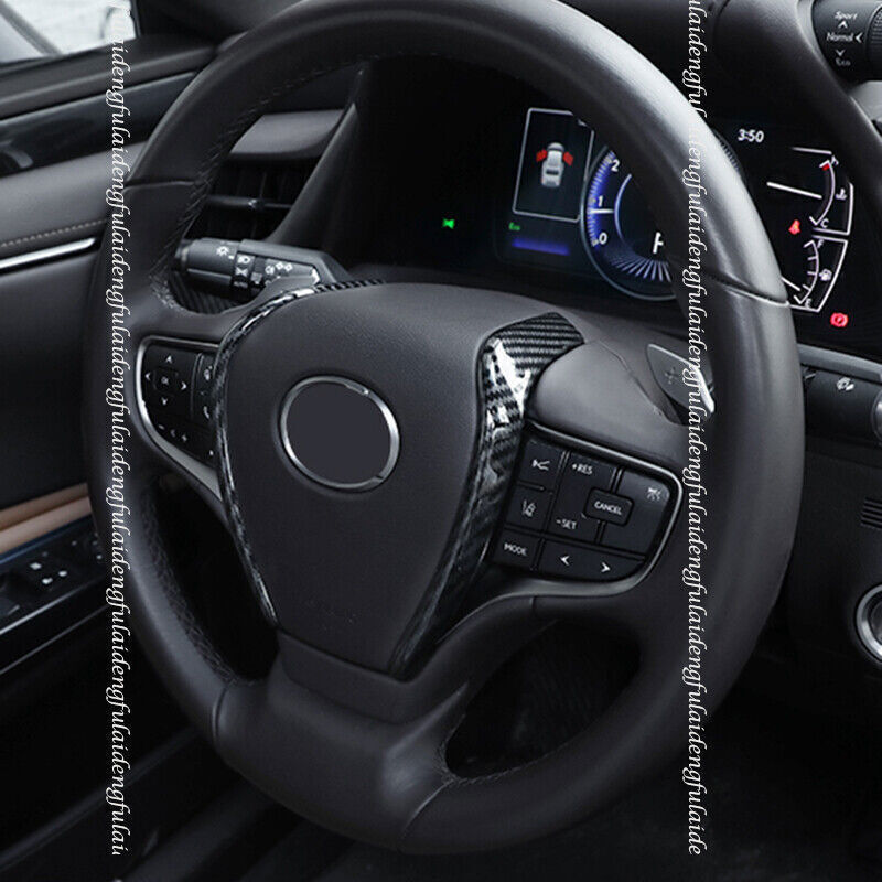 for Lexus ES350/300h/250 2019-22 Carbon Look Steering Wheel Moulding Cover Frame