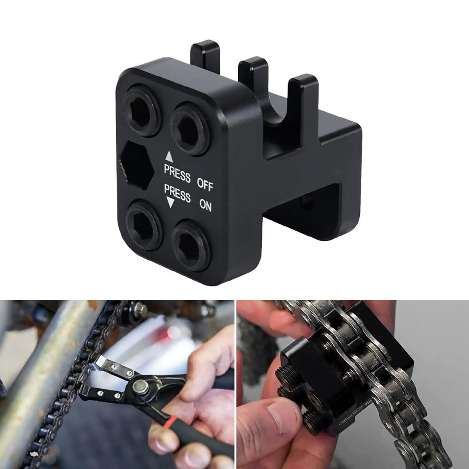 Aluminum Master Link Chain Press Tool for 520 525 530 Sideplate Motorcycle ATV