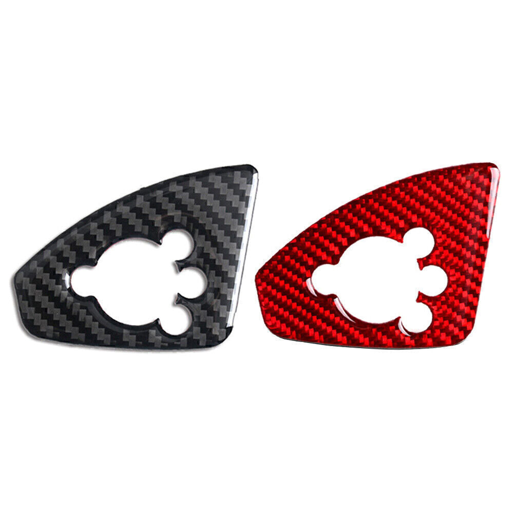 Fit for Audi TT TTRS 2008-14 Carbon Fiber Interior Door Lock Button Cover Trim