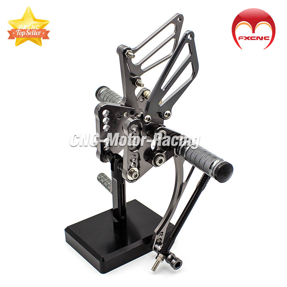 Suitable for Suzuki GSXR1000 K5 K6 2005-2006 CNC adjustable footrest, foot spikes, and gear set.