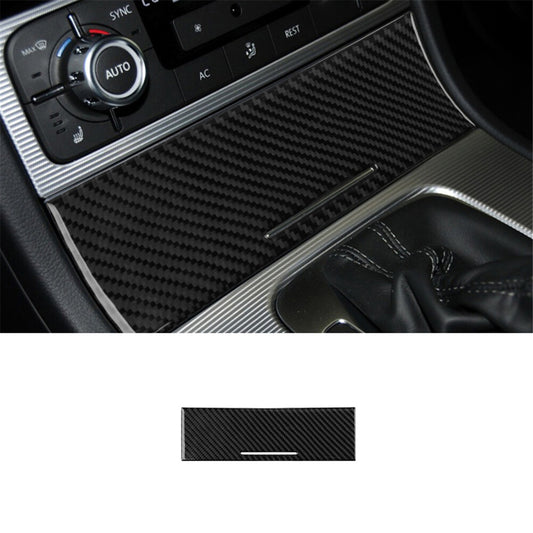 Central Control Ashtray Trim Cover Decor Carbon Fiber for VW Touareg 2011-2018