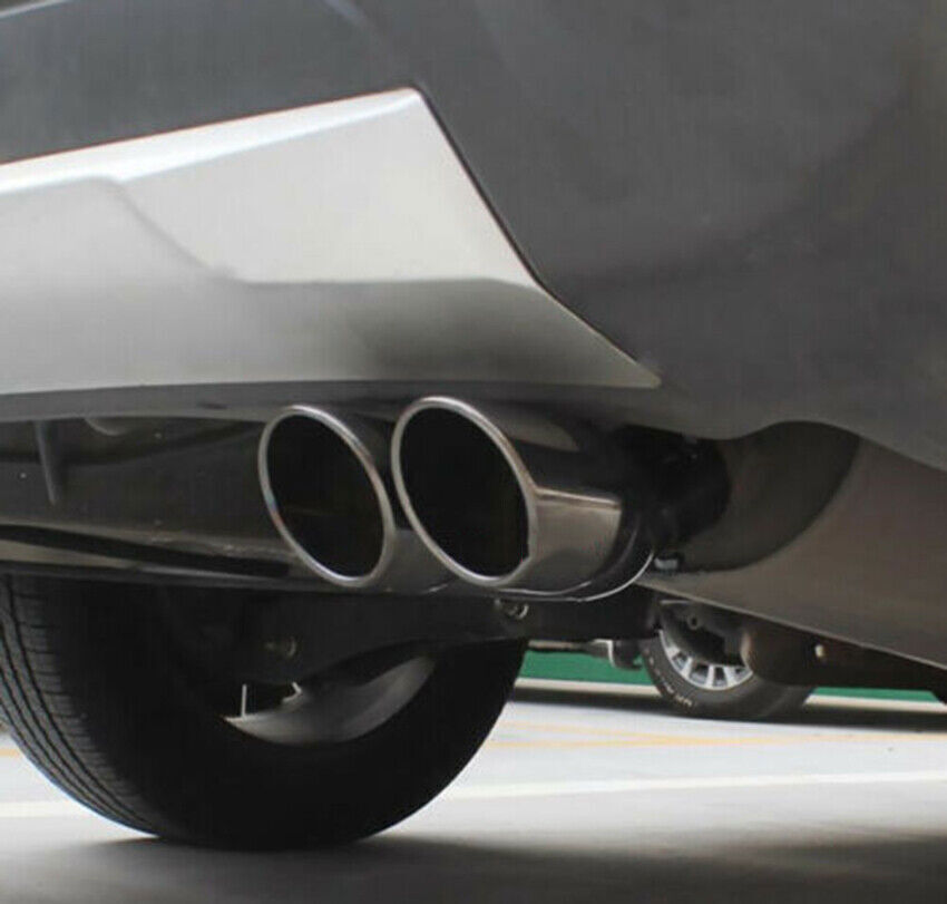 for Toyota Highlander 2020-2024 BLACK Polished Muffler Dual Exhaust Tip Finisher