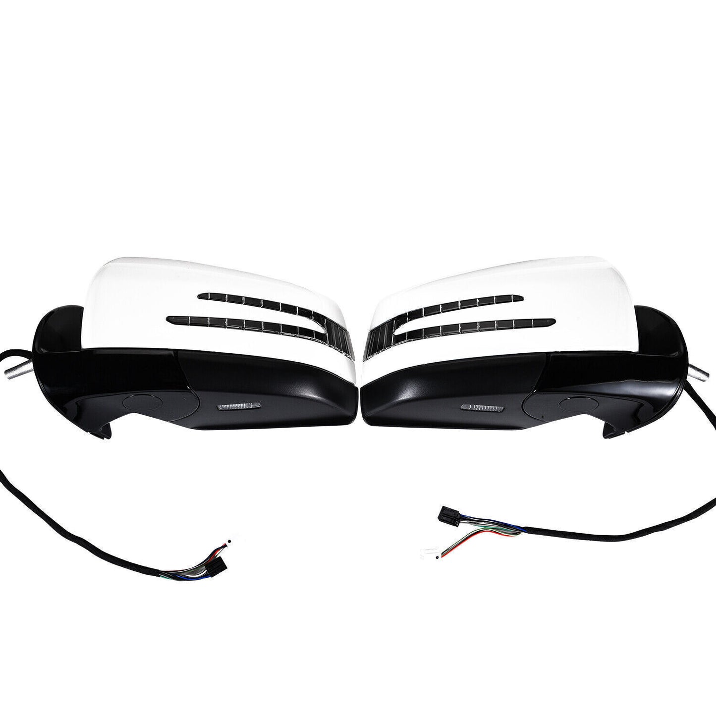 Pair Side Door Mirror White Fit for Mercedes-Benz M GL class ML63 ML350 2005-11