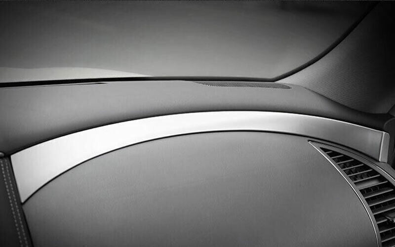 for Nissan Armada Patrol Y62 17-20 Matt Silver Console for Co -Pilot Strip Cover Trim