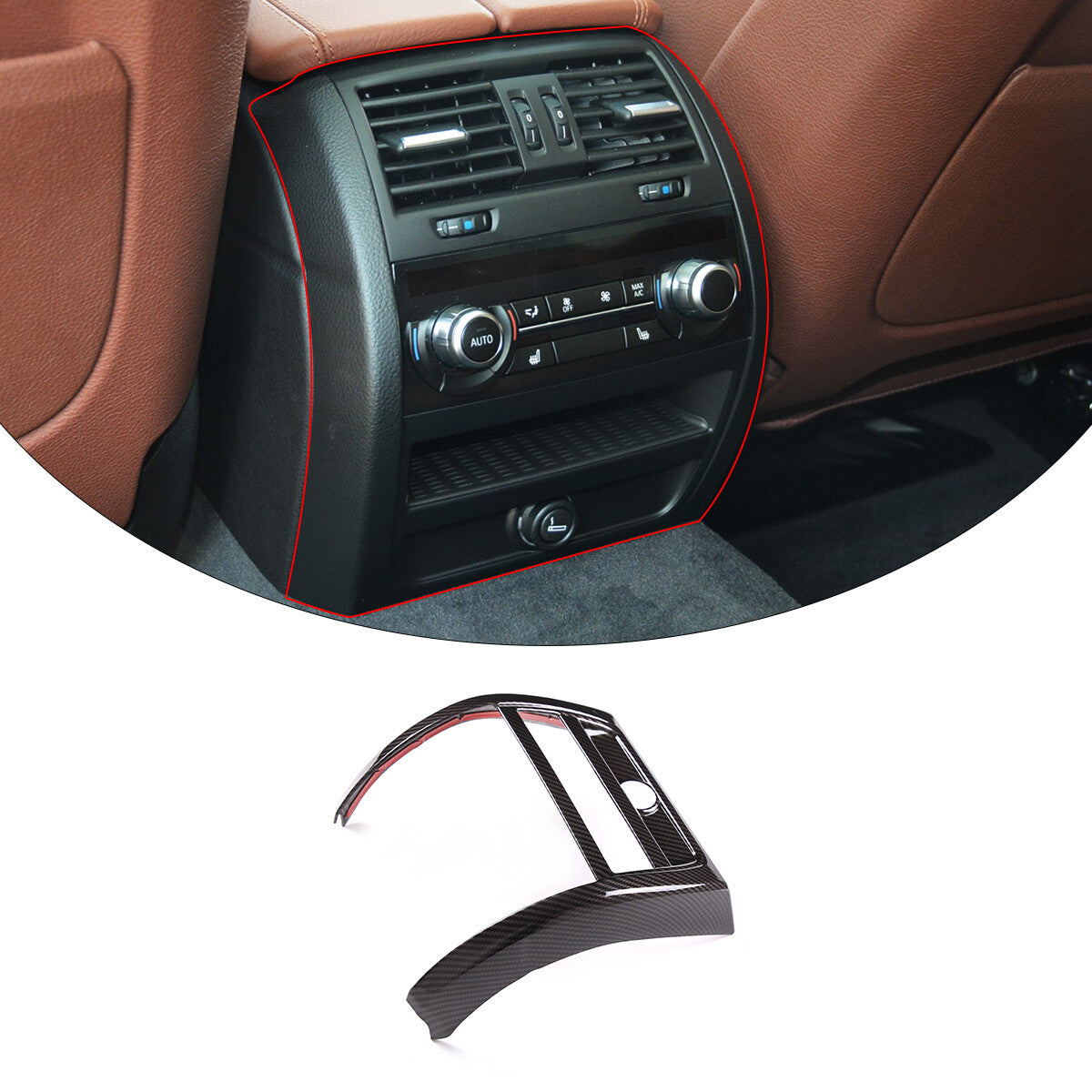 Carbon Fiber Center Console Vent Cover for Toyota Tacoma 2016-21 USA