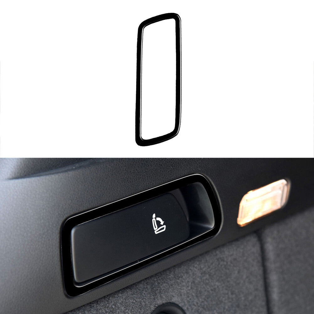 Gloss Black for Seat Button Frame Trim Cover Decor for Audi Q5 2009-2017