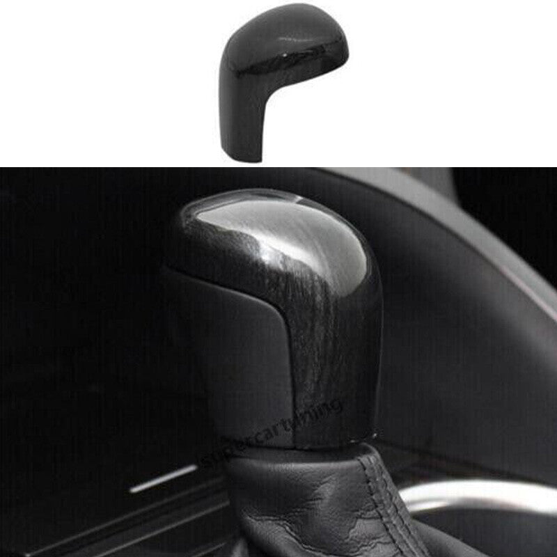 for Toyota for Camry 2018-2023 Black Wood Grain Interior Gear Shift Knob Trim Cover