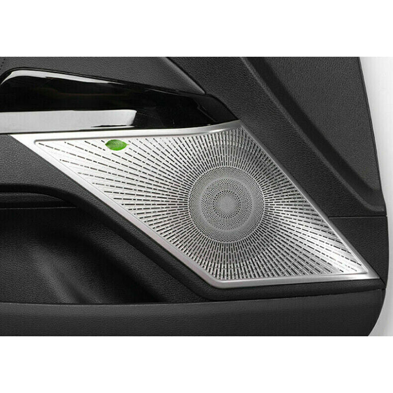 for Kia K5 2021-2023 Silver Steel Car Inner Door Speaker Horn Frame Cover Trim