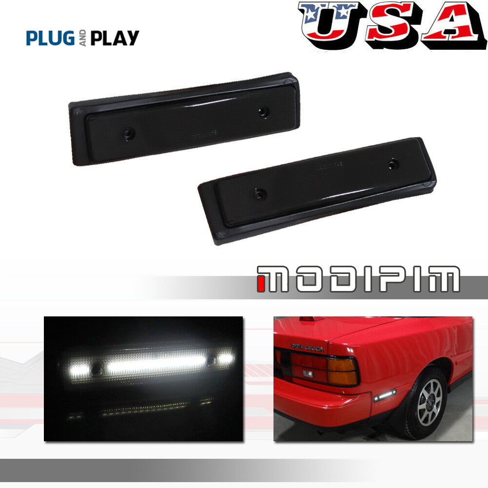 Suitable for 86-89 for Toyota Celica GT/GTS smoke camera, all-white LED rear side marker lights.