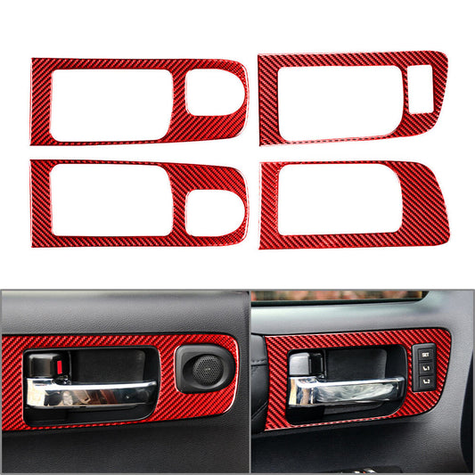 LHD Carbon Fiber Inner Handle Frame Trim FIT for Toyota Tundra 2014-2021