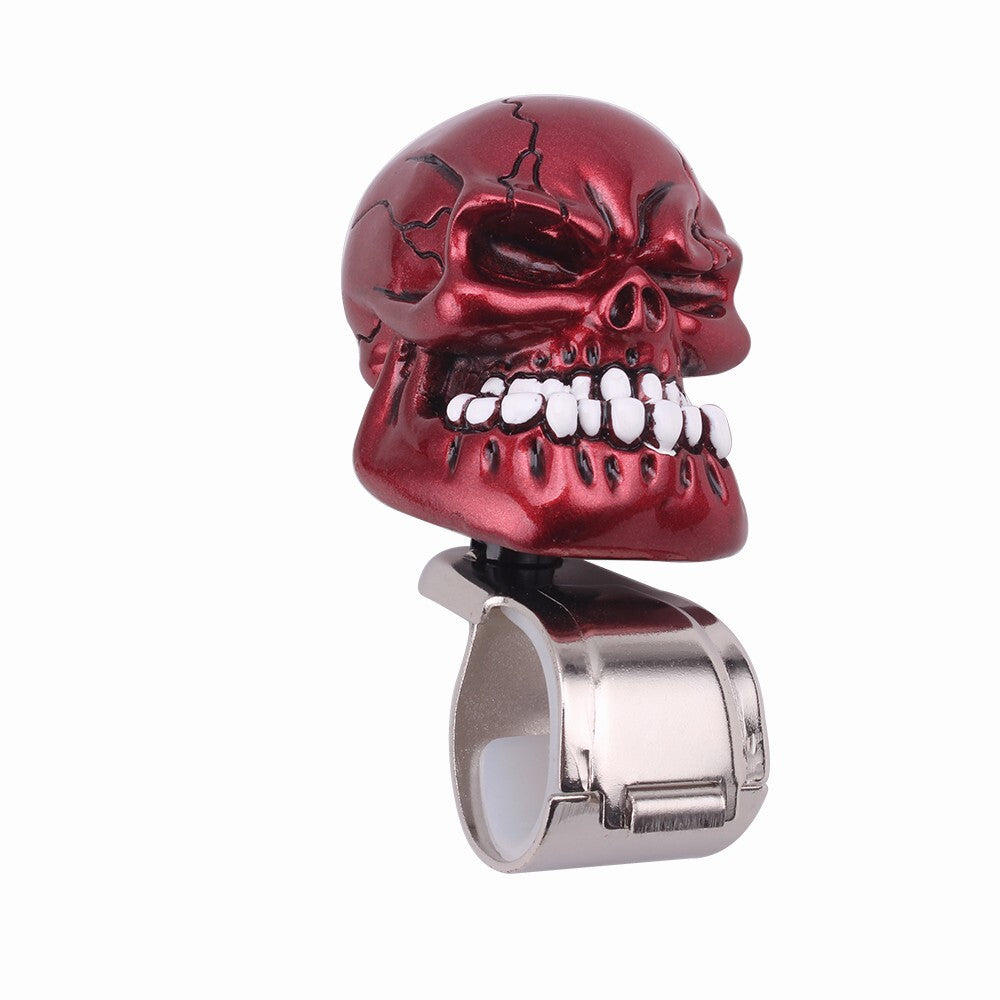 New Universal Red Skull Head Steering Wheel Knob Booster Fit for Any Car