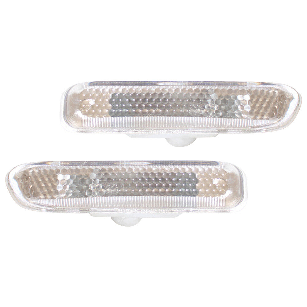 for BMW E46 Coupe 1998-06 Sequential LED Side Marker Indicator Light Cap White