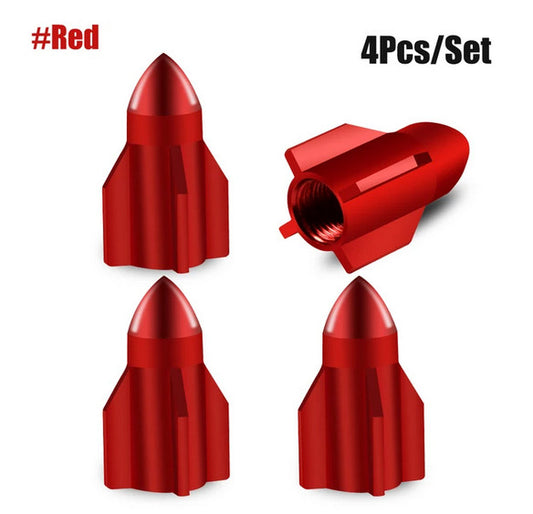 4-piece car tire valve cover rod air dust cover dustproof Neo chrome alloy bomb for Audi