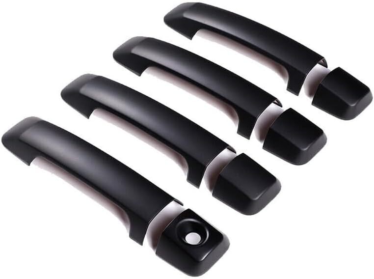 Matte Black Side Door Handle Cover Trim for Toyota Tundra 07-21 Sequoia 08-21