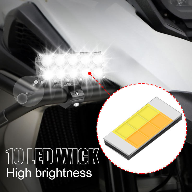 2PCS 40W LED Work Light Bar Fog Driving Lamp Spot Pods Truck SUV ATV Motorcycle