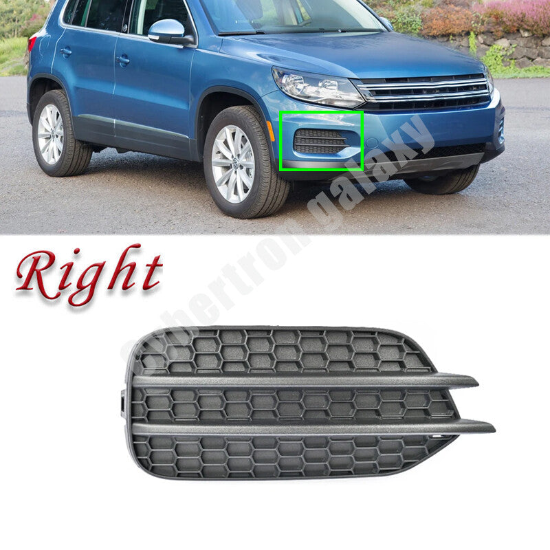 Right Fog Light Cover Honeycomb Grille Without Hole for VW for TIGUAN 2012-2018