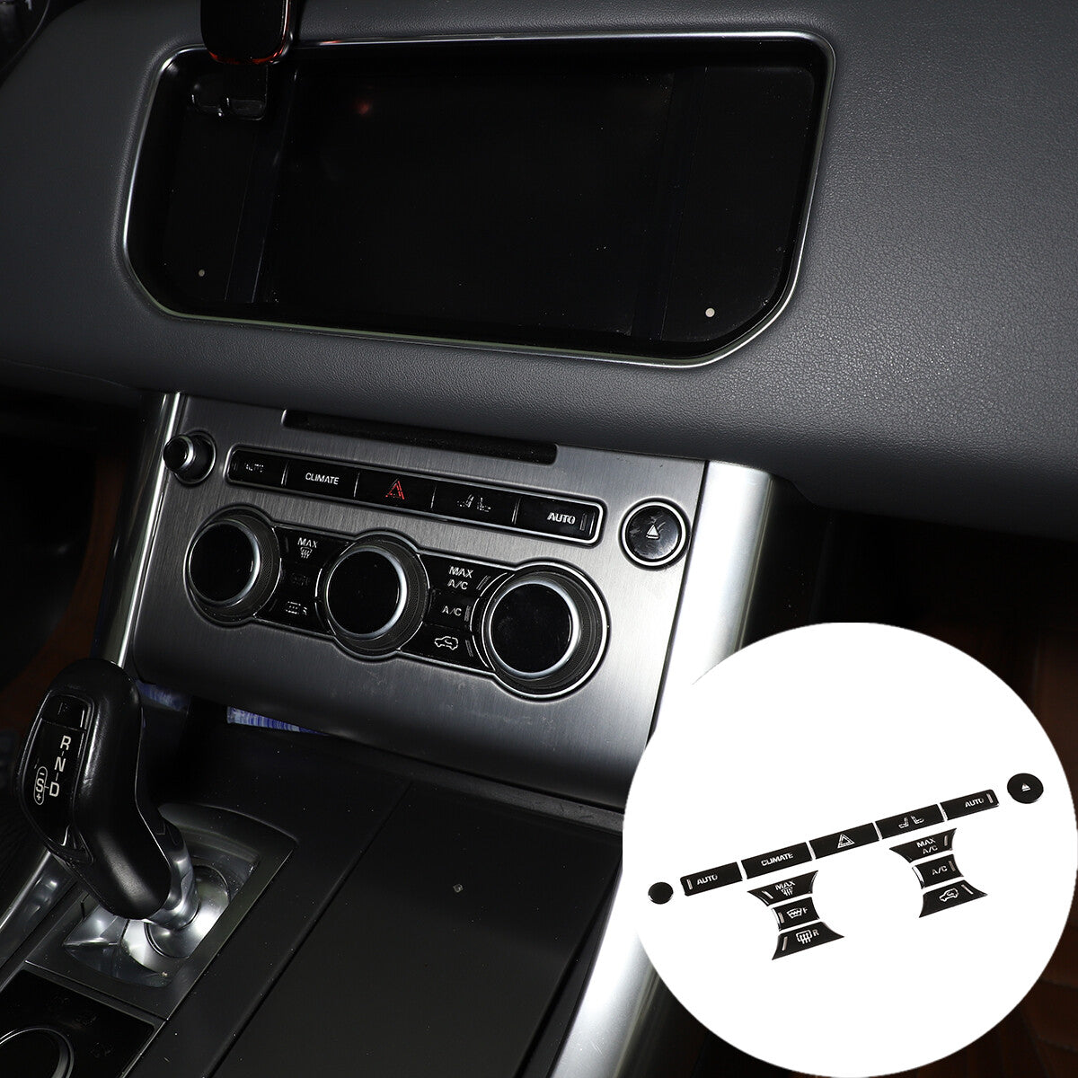 Carbon fiber central control air socket frame trim for BMW 5 Series E39 96-03