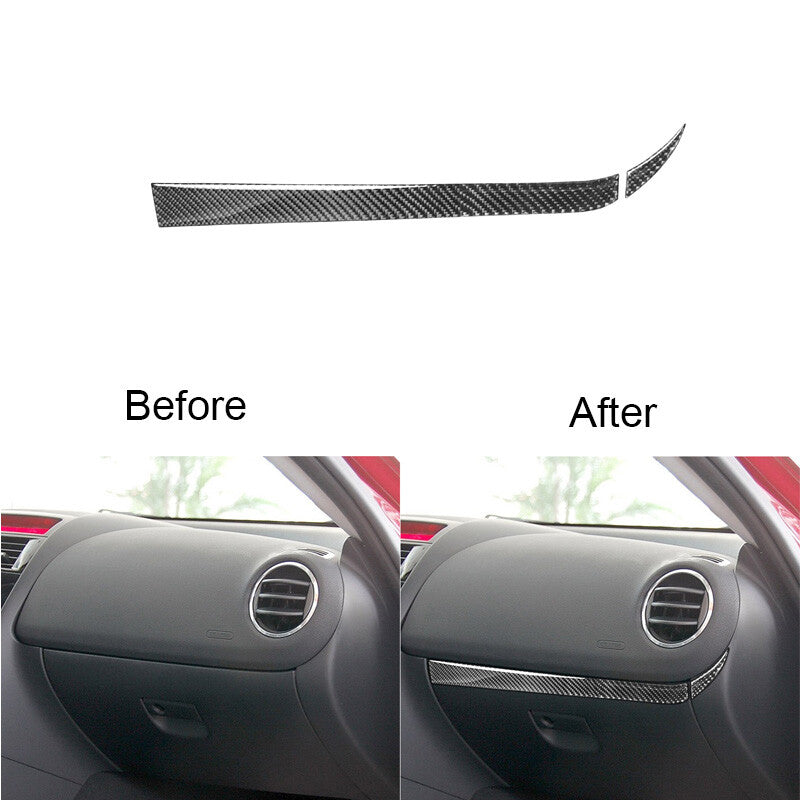 for Mazda RX-8 2004-08 Carbon Fiber for Co -pilot Storage Box Handle Decor Cover Trim