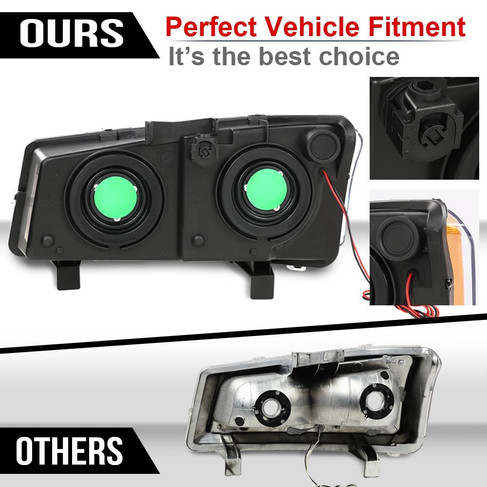 new amber LED DRL black room light + neutral light, suitable for 2003-06 SILVERADO.
