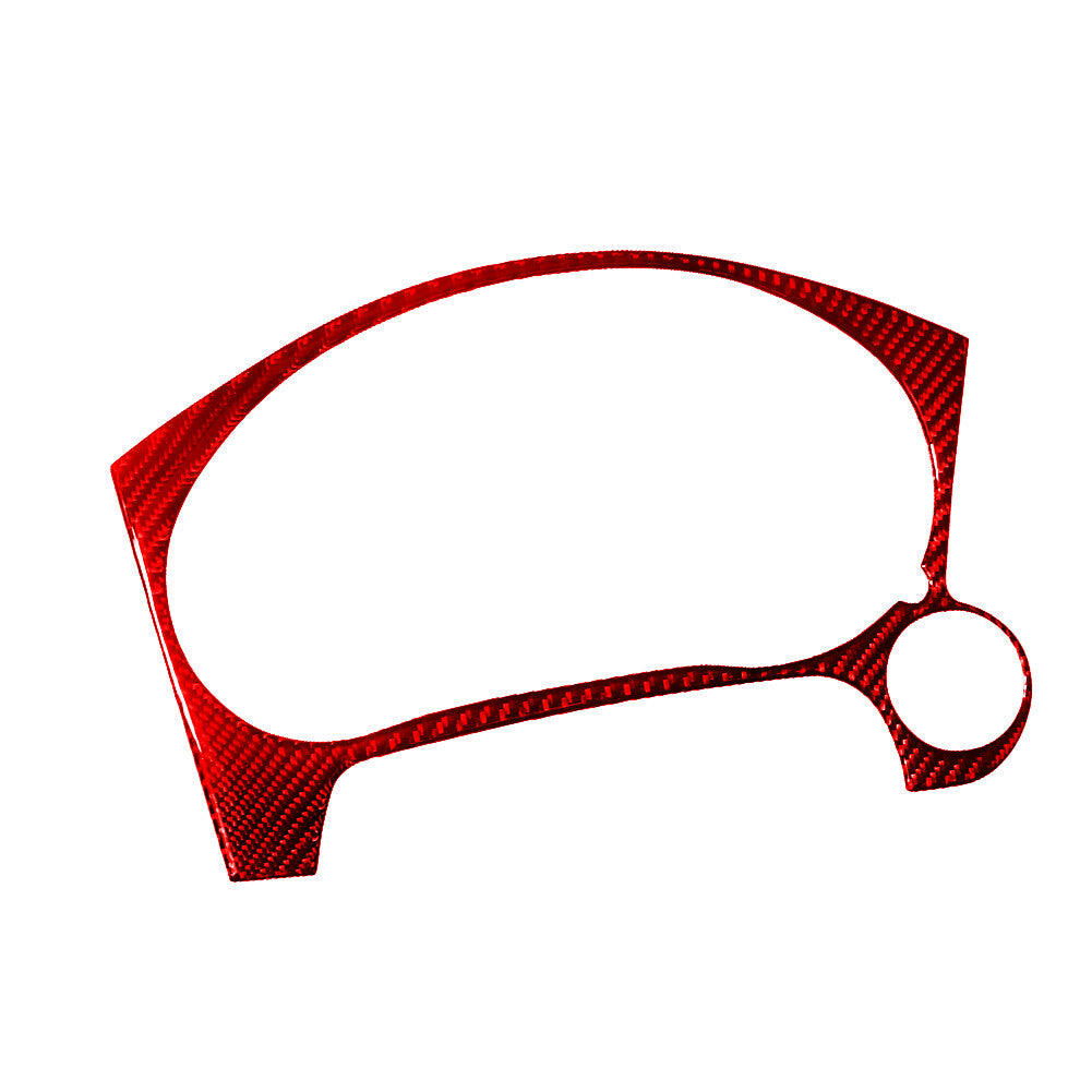 Red Carbon Fiber Speedometer Frame Cover Trim for Mitsubishi Outlander 2014-16