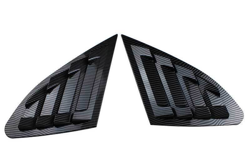 2P Carbon Fiber Vent Window Scoop Louver Cover Trim for Chevrolet Malibu 2016-24
