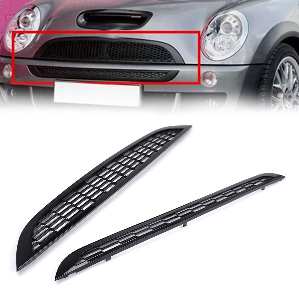 Black Front Bumper Grille Mesh Grill for BMW for Mini Cooper S R50 R52 R53 2001-2006