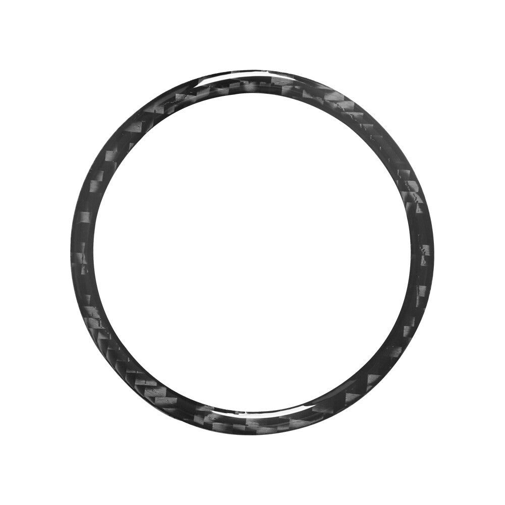 Carbon Fiber Head Lights Switch Ring Trim Cover for Volkswagen for Tiguan 2013-2017
